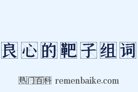 良心的靶子组词是什么意思的图片